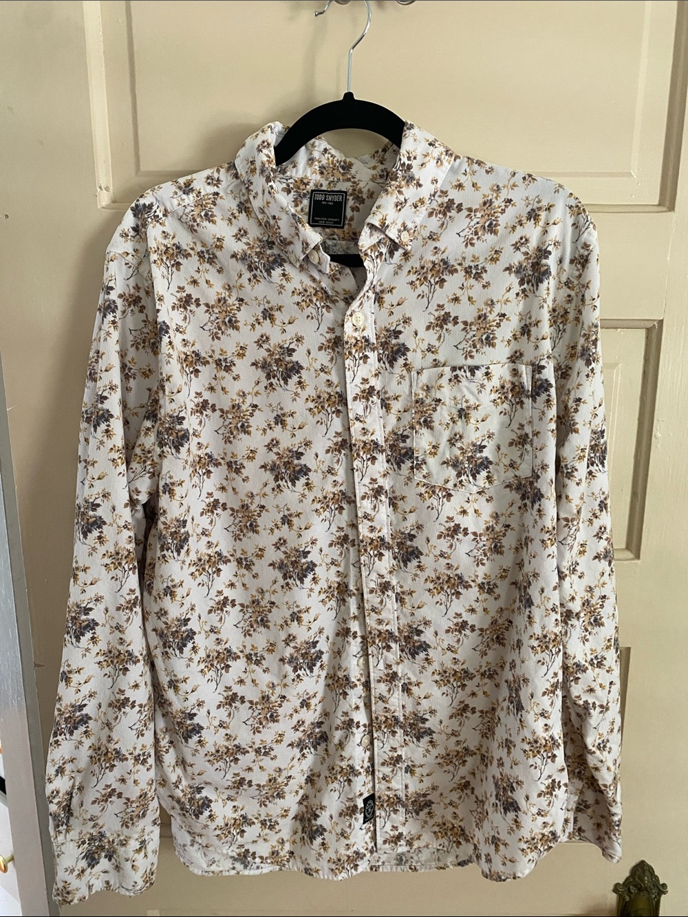 Men's Todd Snyder NYC Floral Button-Down Shirt - Wedding Shirt!